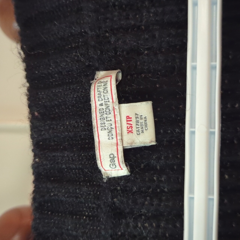 Vintage Gap Mohair Blend Black Sweater - Picture 3 of 5